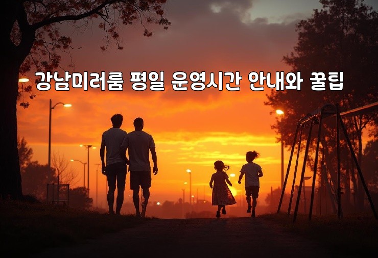 강남미러룸 평일 운영시간 안내와 꿀팁 강남미러룸 평일 운영시간 안내와 꿀팁